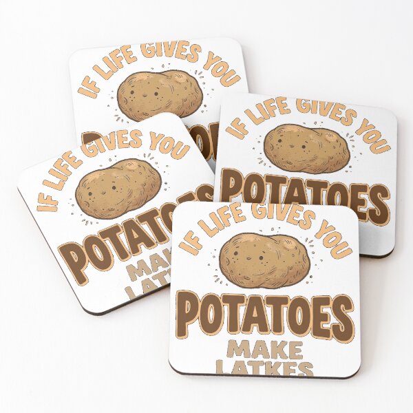 Item preview, If Life Gives You Potatoes Make Latkes Hannukah Jewish Food Oversized T-Shirt designed and sold by viinnzArt.