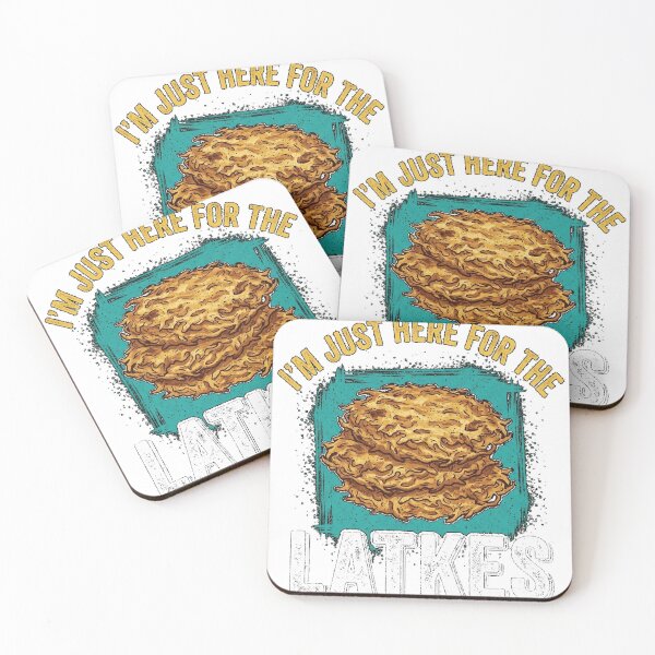 Item preview, I’m Just Here For The Latkes Traditional Jewish Hanukkah print Essential T-Shirt designed and sold by PrintWaveMagic.