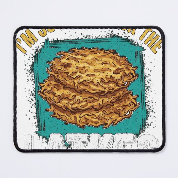 Item preview, I’m Just Here For The Latkes Traditional Jewish Hanukkah print Essential T-Shirt designed and sold by PrintWaveMagic.