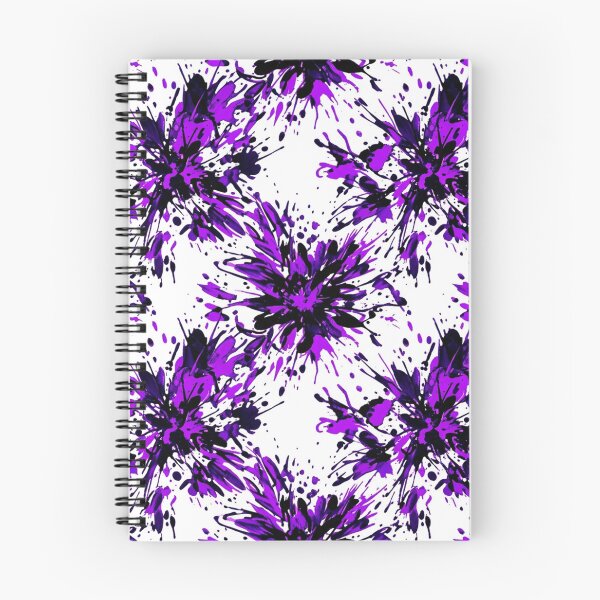Item preview, Purple Paint Splatter Burst Flower Pattern designed and sold by Owcomm.