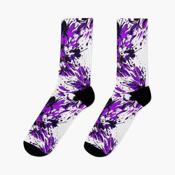 Item preview, Purple Paint Splatter Burst Flower Pattern designed and sold by Owcomm.