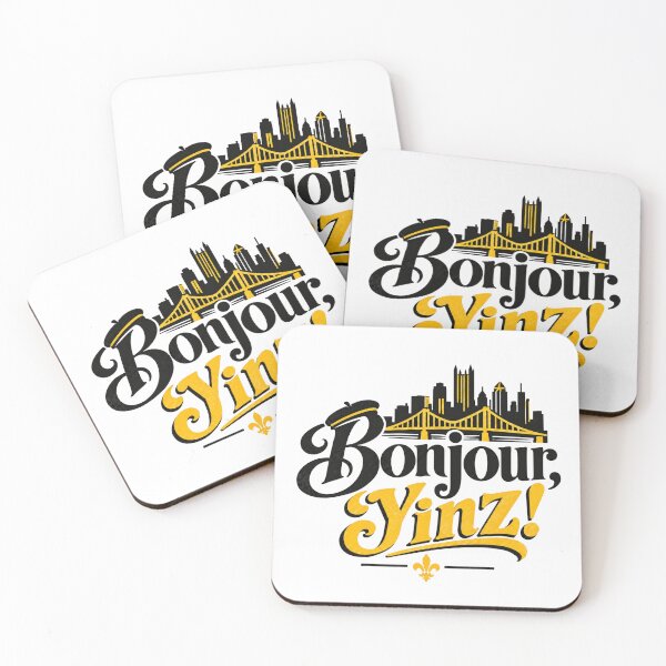 Item preview, Bonjour Yinz! (Black and Gold Yinzer Pride) designed and sold by the-lamplighter.