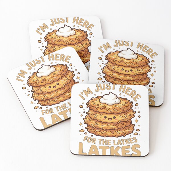 Item preview, I’m Just Here for the Latkes – Funny Hanukkah Food Lover Essential T-Shirt designed and sold by Dreamers333.