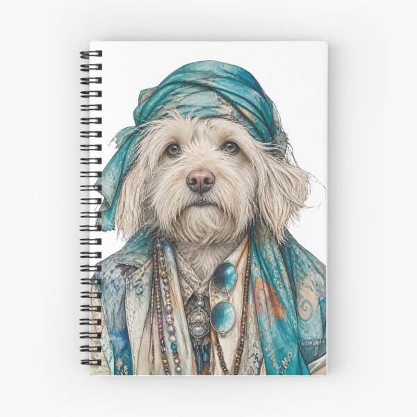 Item preview, Bohemian Dog in Headscarf designed and sold by FlowerSeller1.