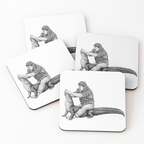 Item preview, Man Wrestling with Alligator designed and sold by Naux | Design & Illustration.