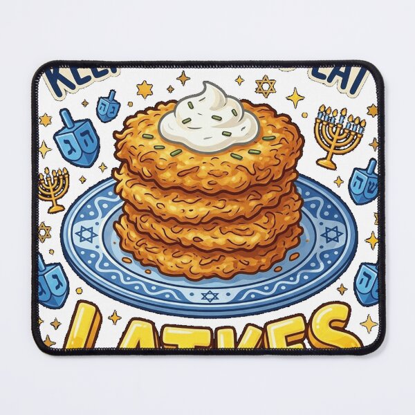 Item preview, Keep Calm Eat Latkes Funny Hanukkah Celebration Classic T-Shirt designed and sold by all-shp.