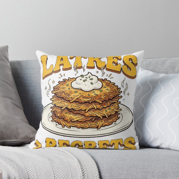 Item preview, Latkes Over Regrets — Funny Hanukkah Food Lover Classic T-Shirt designed and sold by Cafe18.