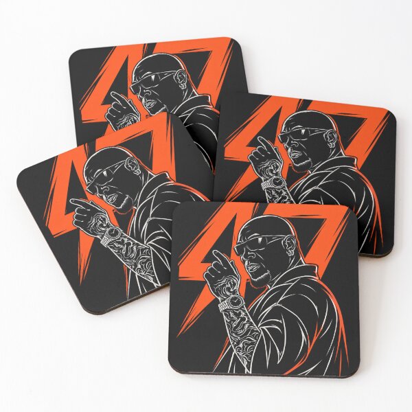 Item preview, 47 Streetwear Graphic T-Shirt – Hip Hop Inspired Urban Art Tee, Bold Rap Style, Black & Orange Graphic, Oversized Street Fashion designed and sold by Halloween Ghost Studio.