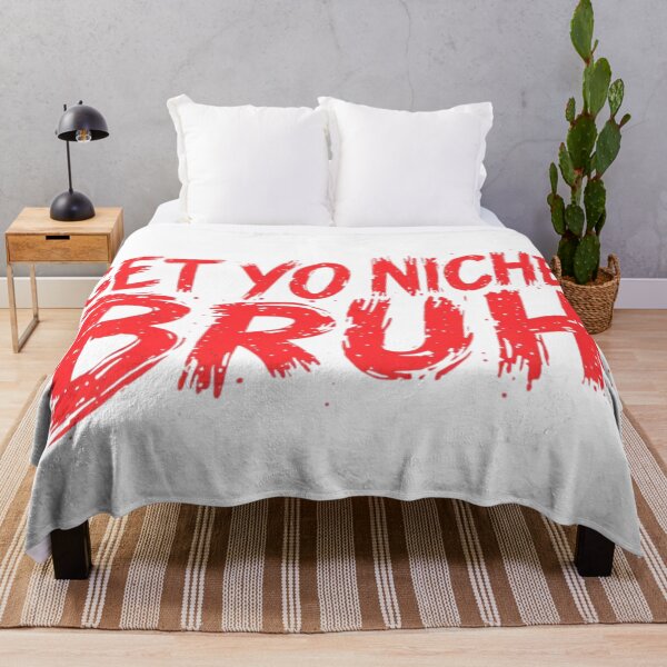 Item preview, Get Yo Niche On Bruh Funny Slang Typography designed and sold by InkShiftLabs.