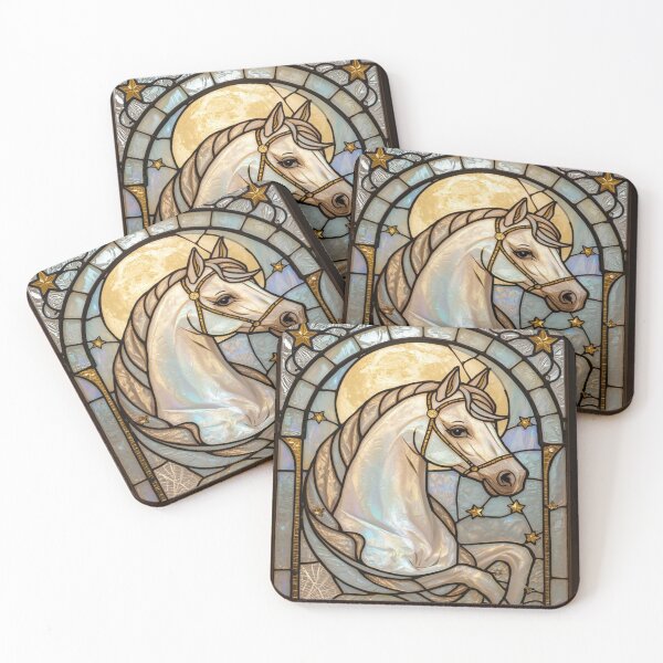 Item preview, Horse nCoquette Stained Glass Halloween Style designed and sold by BriSher.