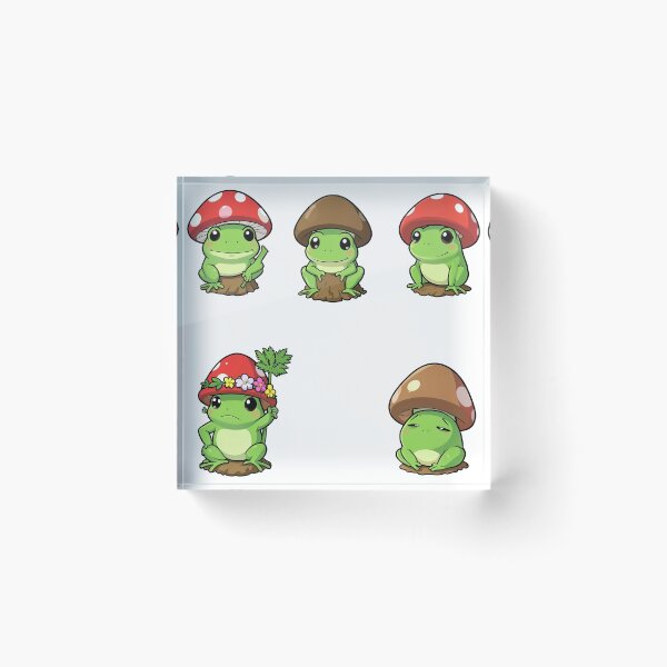 Item preview, Mushroom Hat Frogs - Pack designed and sold by V3S0.