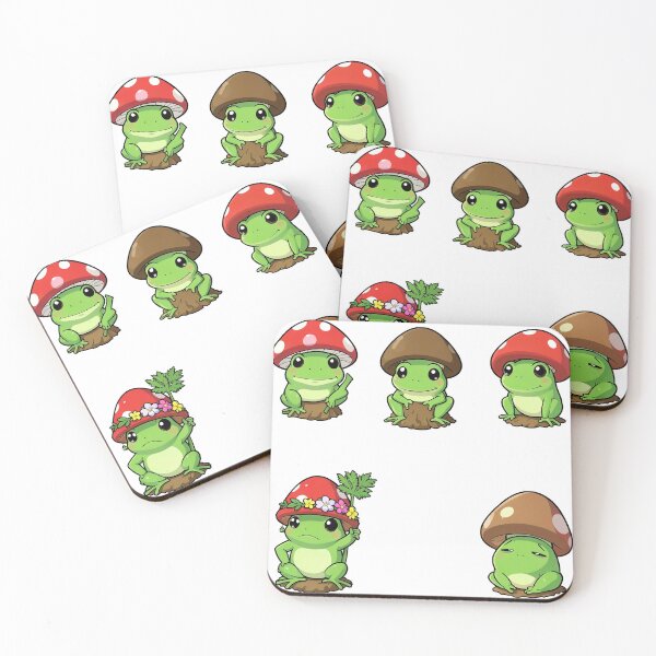 Item preview, Mushroom Hat Frogs - Pack designed and sold by V3S0.