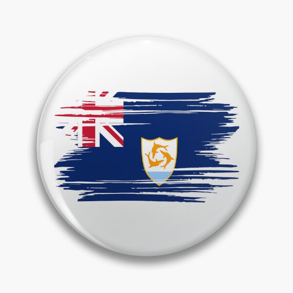 Item preview, Distressed Anguilla Flag AI designed and sold by shitpostee.