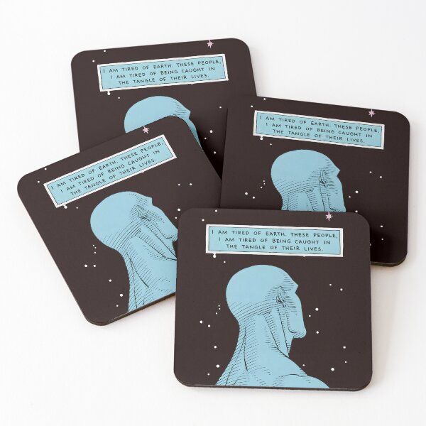 Item preview, Tired of Earth Quote Graphic Art designed and sold by AXA-Walahada.