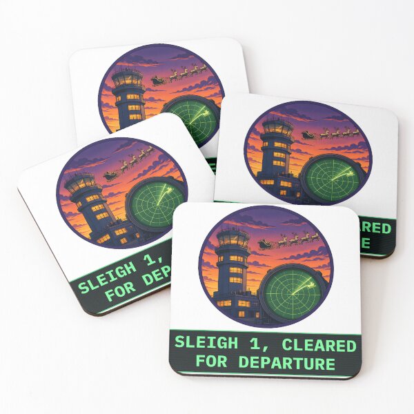 Item preview, Sleigh 1 Cleared for Departure Air Traffic Controller Christmas designed and sold by Freckled-Monkey.