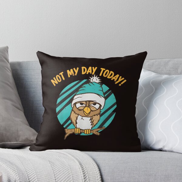 Item preview, Grumpy Owl Not My Day Today Funny Bird  designed and sold by Artful-Blooms.