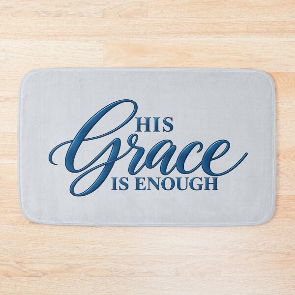 Item preview, His Grace Is Enough – Elegant Christian Faith Typography designed and sold by HO•Designs.