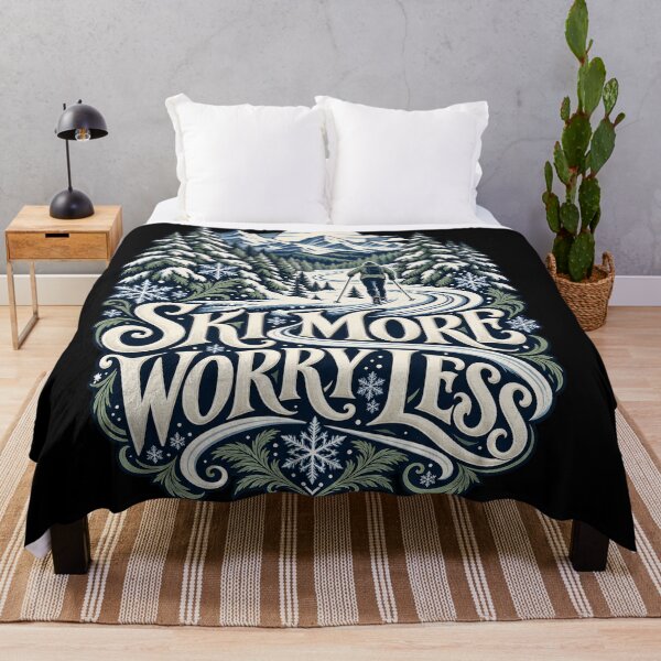 Item preview, Ski More Worry Less designed and sold by Art For You Studio.