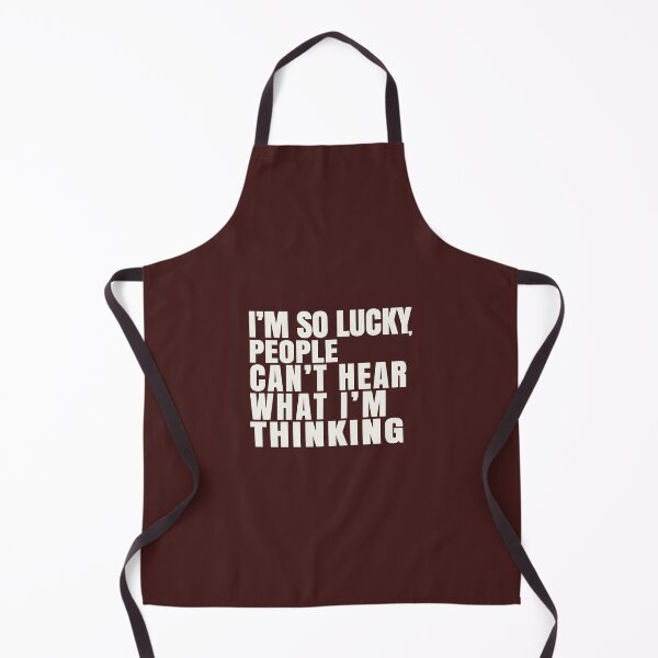 Item preview, I'm So Lucky, People Can't Hear What I'm Thinking designed and sold by PatternFariss.