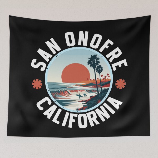 Item preview, San Onofre – California (with White Lettering) designed and sold by VelvetRoom.