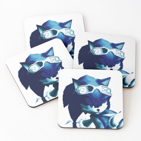 Item preview, Pixel Blue Hedgehog Sunglasses designed and sold by Zyphero.