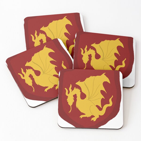 Item preview, Arthur Pendragon Dragon Seal Scarlet Gold Merlin BBC designed and sold by Designs by Sara Felton.