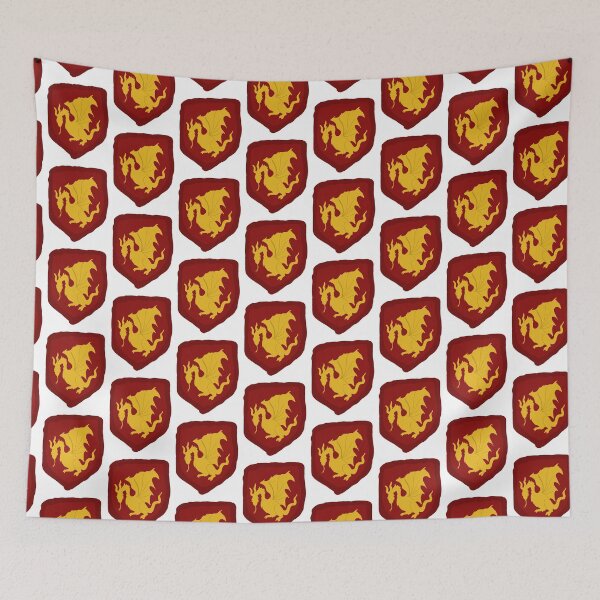 Item preview, Arthur Pendragon Dragon Seal Scarlet Gold Merlin BBC designed and sold by Designs by Sara Felton.