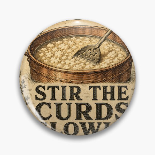Item preview, Stir the Curds Slowly Cheese Curds Art designed and sold by BoosterShop.