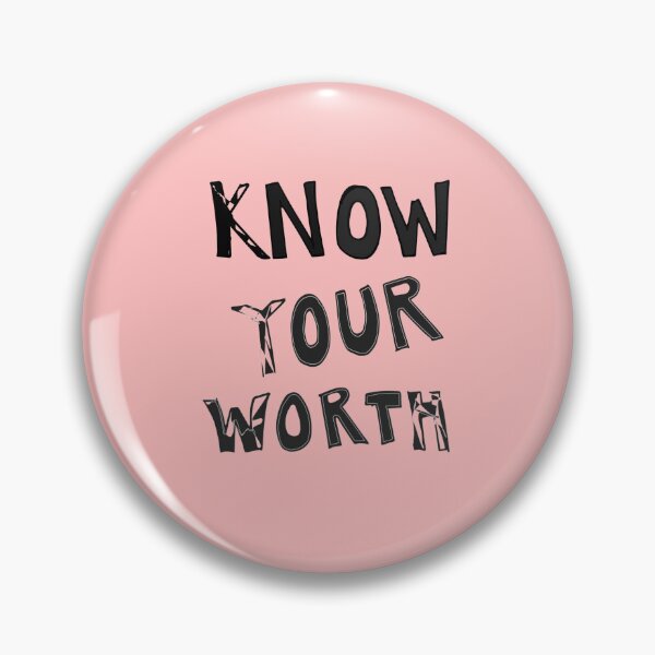 Item preview, Know Your Worth (Black Letters)  designed and sold by A Love Productions.