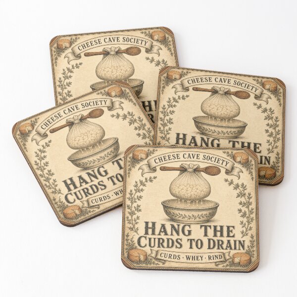Item preview, Hang the Curds to Drain Soft Cheese Badge designed and sold by BoosterShop.