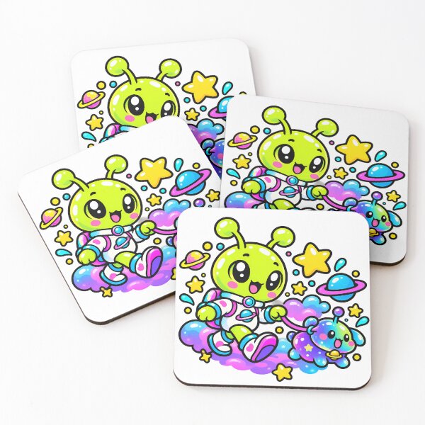 Item preview, Cute Space Alien Walking Cosmic Pet designed and sold by Thai Vibe Studio.