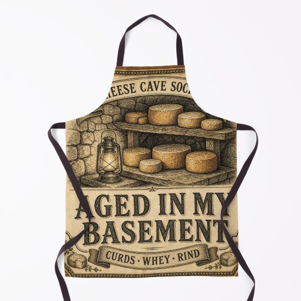 Item preview, Aged in My Basement Queso Curado designed and sold by BoosterShop.