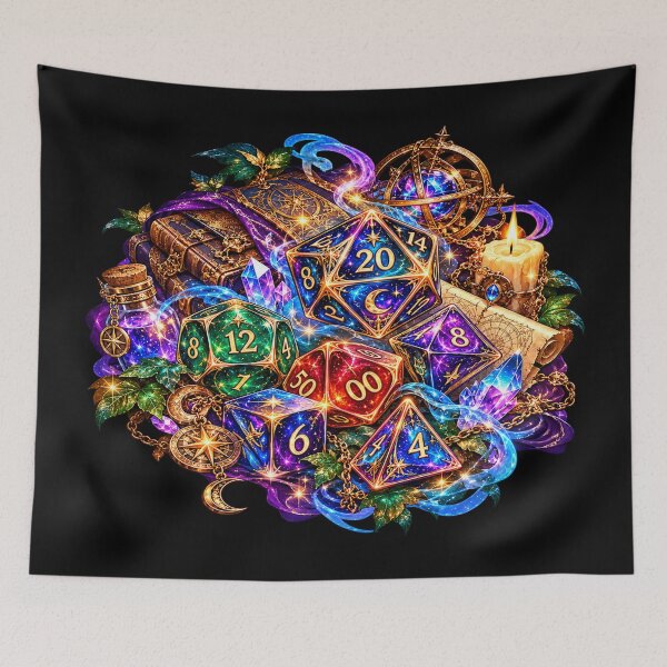 Item preview, Enchanted Rainbow Dice – Magical Treasures and Fantasy Art designed and sold by TroviTutto.
