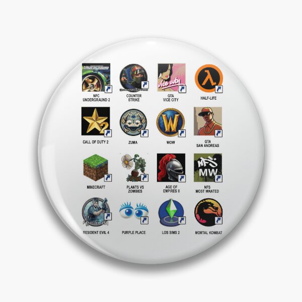 Item preview, Retro Gaming Icons Collage 2000s designed and sold by Zyphero.