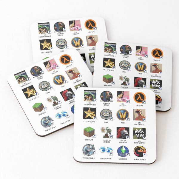 Item preview, Retro Gaming Icons Collage 2000s designed and sold by Zyphero.