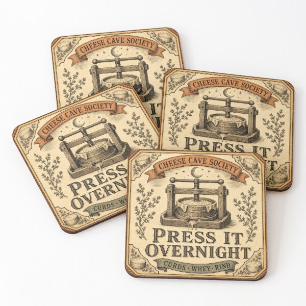 Item preview, Press It Overnight Cheese Press Art designed and sold by BoosterShop.