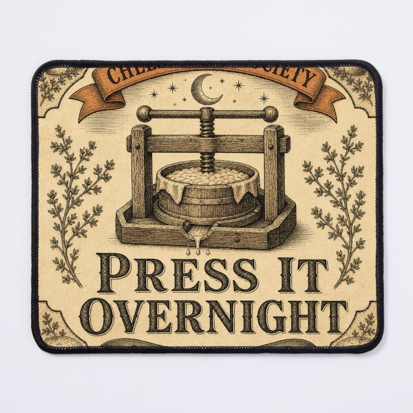 Item preview, Press It Overnight Cheese Press Art designed and sold by BoosterShop.