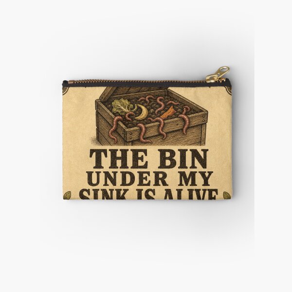 Item preview, The Bin Under My Sink Is Alive Worm Composting Badge designed and sold by BoosterShop.
