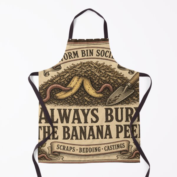 Item preview, Always Bury the Banana Peel Worm Composting designed and sold by BoosterShop.