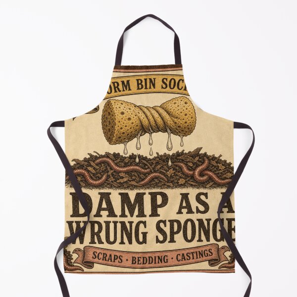 Item preview, Damp as a Wrung Sponge Worm Farming designed and sold by BoosterShop.