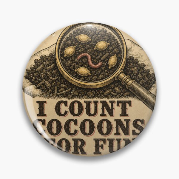 Item preview, I Count Cocoons for Fun Vermiculture Club designed and sold by BoosterShop.