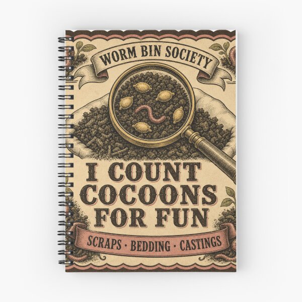 Item preview, I Count Cocoons for Fun Vermiculture Club designed and sold by BoosterShop.