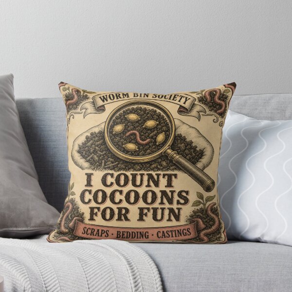 Item preview, I Count Cocoons for Fun Vermiculture Club designed and sold by BoosterShop.
