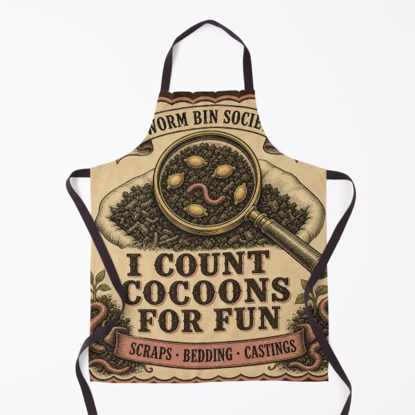Item preview, I Count Cocoons for Fun Vermiculture Club designed and sold by BoosterShop.