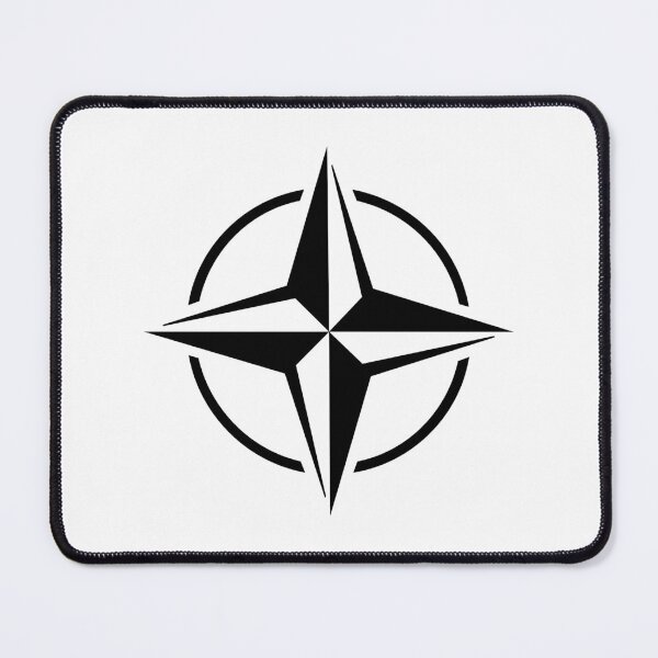 Item preview, Black Nautical Compass Star Rose Design designed and sold by pattern-archive.