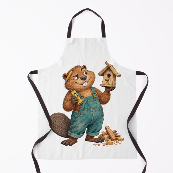 Item preview, Beaver Built It Almost Straight designed and sold by Wonderwoven Studio.