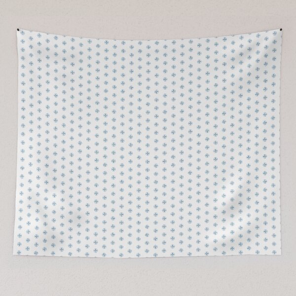 Item preview, Steel Blue Nautical Compass Star Rose Design designed and sold by pattern-archive.