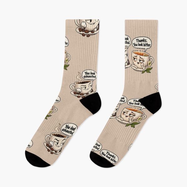 Item preview, You Look Exhausted, You Look Bitter – Coffee and Tea Humor designed and sold by Searching ideas.