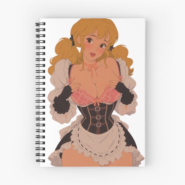 Item preview, Blonde Maid Pin-Up – Retro Cartoon Glamour designed and sold by  Hollow Moon Studios..