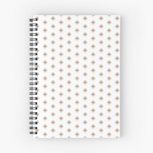 Item preview, Brown Nautical Compass Star Rose Design designed and sold by pattern-archive.